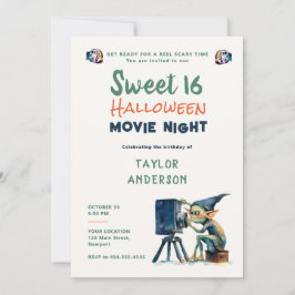 Halloween Night Gremlin Hallowen Sweet 16 Einladung