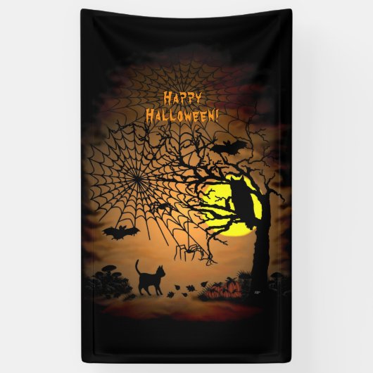 Halloween Night, Happy Halloween ! Banner (Vertikal)