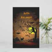 Halloween Night Happy Halloween! Briefpapier (Stehend Vorderseite)