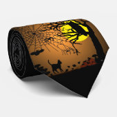 Halloween Night, Happy Halloween ! Krawatte (Gerollt)