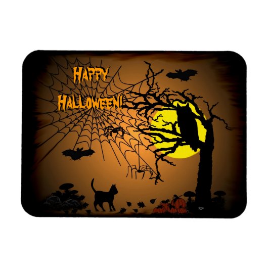 Halloween Night, Happy Halloween! Magnet (Horizontal)