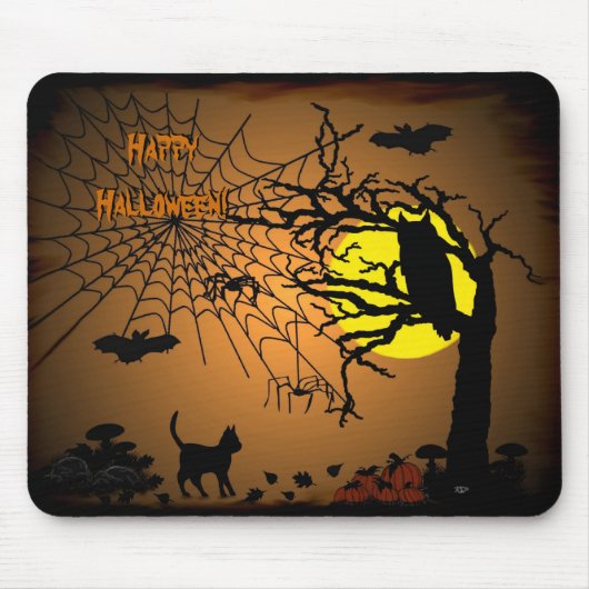 Halloween Night, Happy Halloween! Mousepad (Vorne)