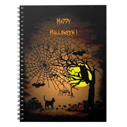 Halloween Night, Happy Halloween ! Notizblock (Vorderseite)
