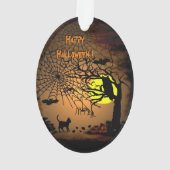 Halloween Night, Happy Halloween ! Ornament (Rückseite)