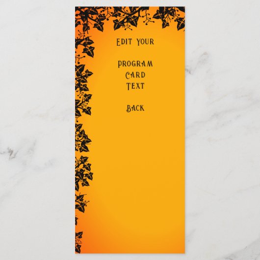 Halloween Night, Happy Halloween! Programm (Rückseite)