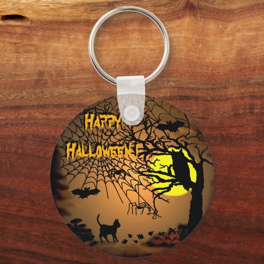Halloween Night, Happy Halloween ! Schlüsselanhänger (Vorderseite)