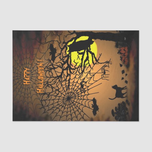 Halloween Night, Happy Halloween ! Seidenpapier (Vorderseite)