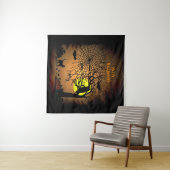Halloween Night, Happy Halloween ! Wandteppich (Beispiel (Horizontal))