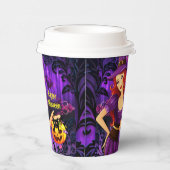 Halloween Night Hexenkürbis und Black Cat Paper Pappbecher (Rechts)