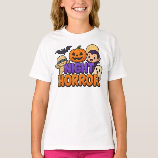 Halloween Night Horror Niedlich Bekleidung Unisex T-Shirt (Vorderseite)