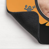 Halloween Night in Orange Glow Fügen Sie Ihr Foto Mousepad (Ecke)