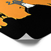 Halloween Night in Orange Glow Fügen Sie Ihr Foto  Poster (Ecke)