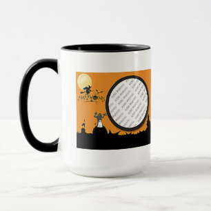 Halloween Night in Orange Glow Fügen Sie Ihr Foto Tasse