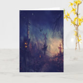 Halloween Night Karte (Gelbe Blume)