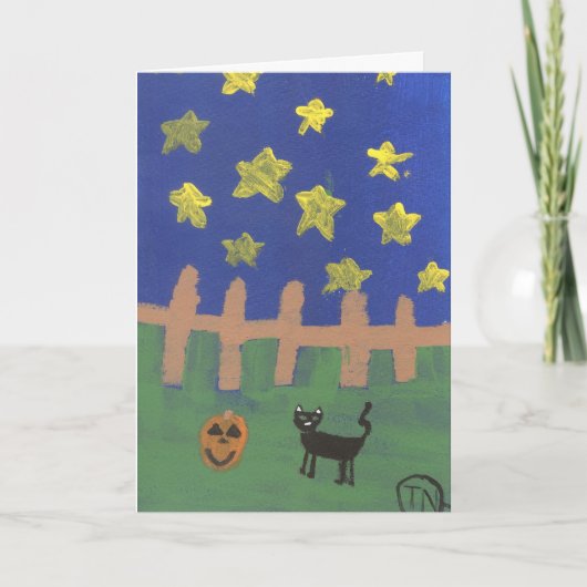 Halloween Night Karte (Vorderseite)