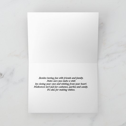 Halloween Night Karte (Innenseite)