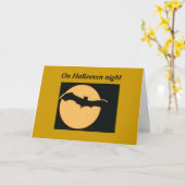 Halloween Night Karte (Gelbe Blume)