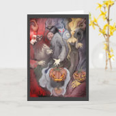** Halloween Night ** Karte (Gelbe Blume)