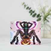 Halloween Night Lifer Postkarte (Stehend Vorderseite)