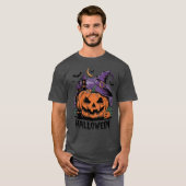 Halloween Night Magic: Jack-o'-Lantern Hexe T-Shirt (Vorne ganz)