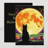 Halloween Night mit Black Cat und Jack-O' Lantern (Vorne/Hinten)