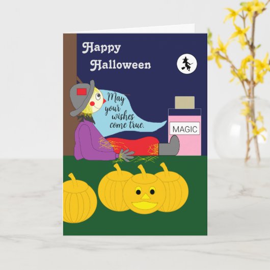 Halloween Night of Magic: Leere Karte (Gelbe Blume)