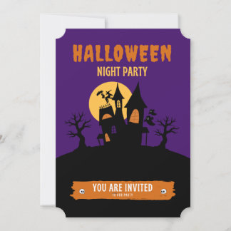 Halloween Night Party Einladung