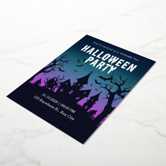 Halloween Night Party Einladung (Gedreht)