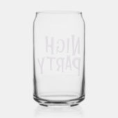 Halloween "Night Party" Glass - Spooky Trinkbehält Dosenglas (Rückseite)