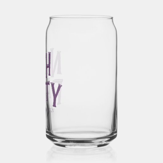 Halloween "Night Party" Glass - Spooky Trinkbehält Dosenglas (Links)