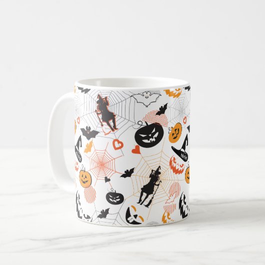 Halloween Night Party Trendy Kaffeetasse (Vorderseite Links)