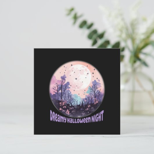 Halloween Night - Pastel Lila Moon (Stehend Vorderseite)