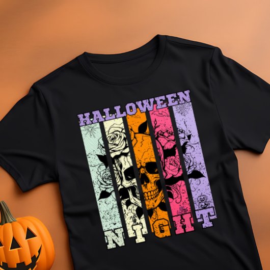 Halloween Night Pastell Color Skull T-Shirt