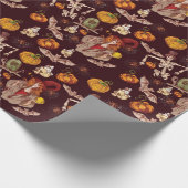 Halloween Night Pattern Geschenkpapier (Ecke)