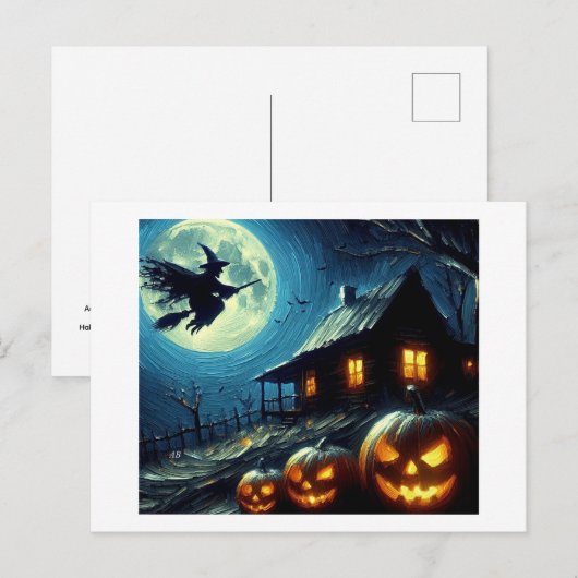 Halloween Night, Postkarte (Vorne/Hinten)