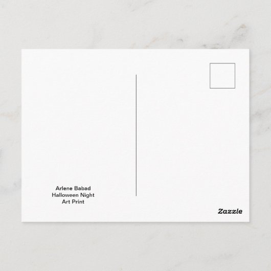 Halloween Night, Postkarte (Rückseite)