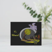 Halloween Night Postkarte (Stehend Vorderseite)