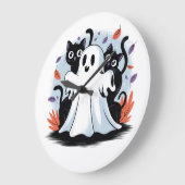 Halloween Night Prowl Große Wanduhr (Winkel)