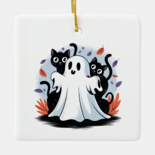 Halloween Night Prowl Keramikornament
