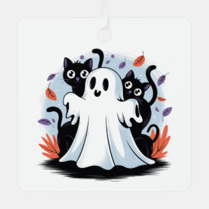 Halloween Night Prowl Ornament Aus Metall