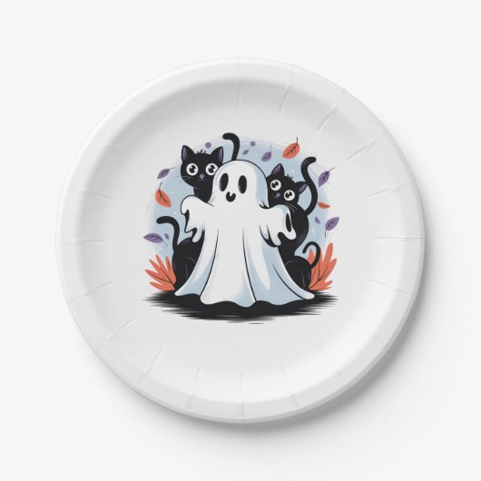 Halloween Night Prowl Pappteller (Vorderseite)
