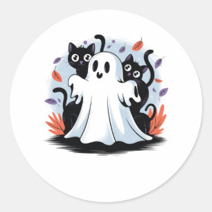 Halloween Night Prowl Runder Aufkleber