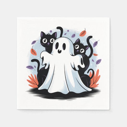 Halloween Night Prowl Serviette (Vorderseite)