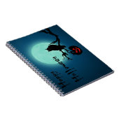 Halloween Night Pumpkin Owl Notizblock (Rechte Seite)