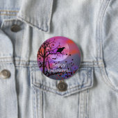 Halloween Night Raven in Tree Button (Beispiel)