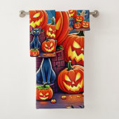 Halloween Night: Spooky Fun Art Badhandtuch Set (Insitu)