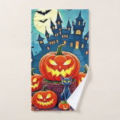 Halloween Night: Spooky Fun Art Badhandtuch Set (Handtuch)