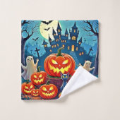 Halloween Night: Spooky Fun Art Badhandtuch Set (Waschlappen)
