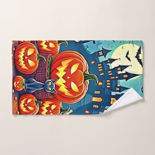 Halloween Night: Spooky Fun Art Badhandtuch Set (Handtuch)