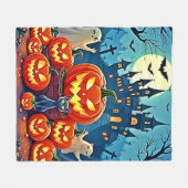 Halloween Night: Spooky Fun Art Fleecedecke (Vorderseite (Horizontal))